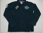 Donkerblauwe polo met lange mouwen (Kiddo), mt. 158/164, Kinderen en Baby's, Kinderkleding | Maat 158, Kiddo, Ophalen of Verzenden