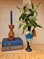 Vintage vaas Vallauris blauw wit, Ophalen of Verzenden