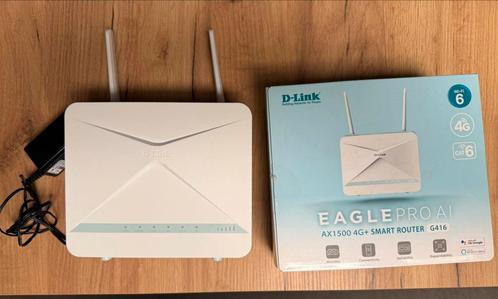 D-Link EAGLE PRO AI AX1500 4G+ Smart Router G416, Computers en Software, Netwerk switches, Zo goed als nieuw, Ophalen of Verzenden