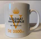 Mok: Soldaat van Oranje De Musical De 3500 ste. Hoogte 9 cm., Overige materialen, Ophalen of Verzenden, Zo goed als nieuw, Overige stijlen
