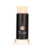 Ketting met echte roos in cadeauverpakking, Nieuw, Ophalen of Verzenden, Goud, Overige materialen