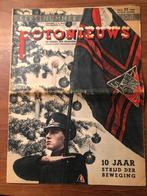 N.S.B. 1941 Kerstnummer Fotonieuws. 10 Jaar Strijd der Bewe-, Verzamelen, Verzenden, Nederland, Boek of Tijdschrift