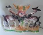 Gualdo Tadino Italy - brocante vaas met herten reeën, Antiek en Kunst, Ophalen of Verzenden