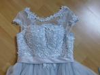 Cocktailjurk Kant Tule Rijglint mt XS - mt S, Kleding | Dames, Gelegenheidskleding, Verzenden, Cocktailjurk, Zo goed als nieuw