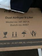 Nieuwe Nexxt Dual Airfryer 9 Liter, Ophalen of Verzenden, Nieuw, Airfryer XXL, 1500 gram of meer
