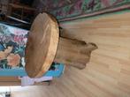 Boomstam tafeltje, Huis en Inrichting, Tafels | Bijzettafels, Ophalen, Zo goed als nieuw, Rond, Minder dan 55 cm