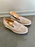 J304 Gabor maat 39,5/40 G leren instappers schoenen grijs