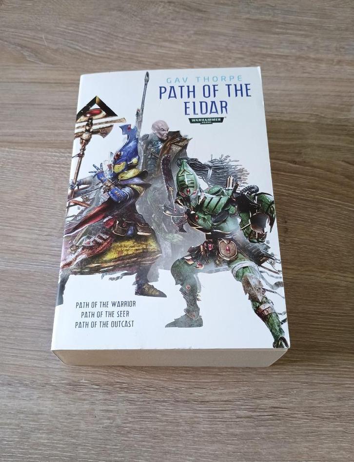Boek path of the eldar trilogy warhammer 40k gav thorne 2014, Hobby en Vrije tijd, Wargaming, Gebruikt, Warhammer, Boek of Catalogus