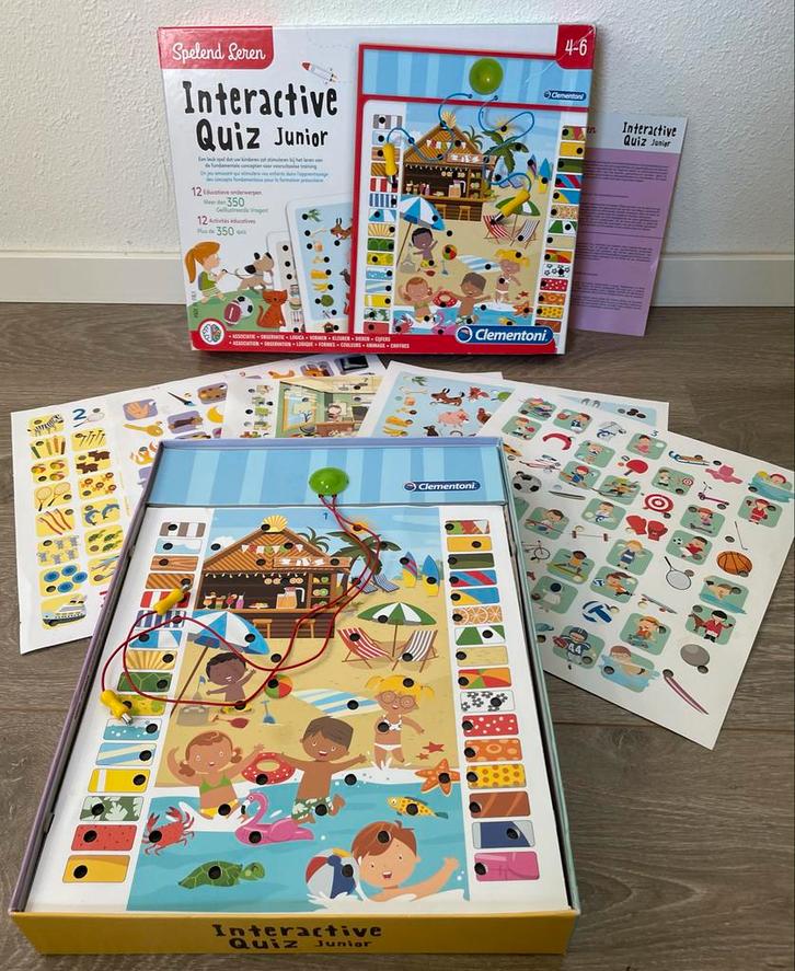 Interactieve Quiz Junior - Clementoni, Kinderen en Baby's, Speelgoed | Overig, Gebruikt, Jongen of Meisje, Ophalen of Verzenden