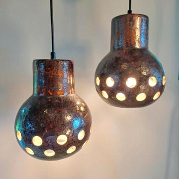 Vintage Herda Fatlava hanglampen, jaren'60.  beschikbaar voor biedingen
