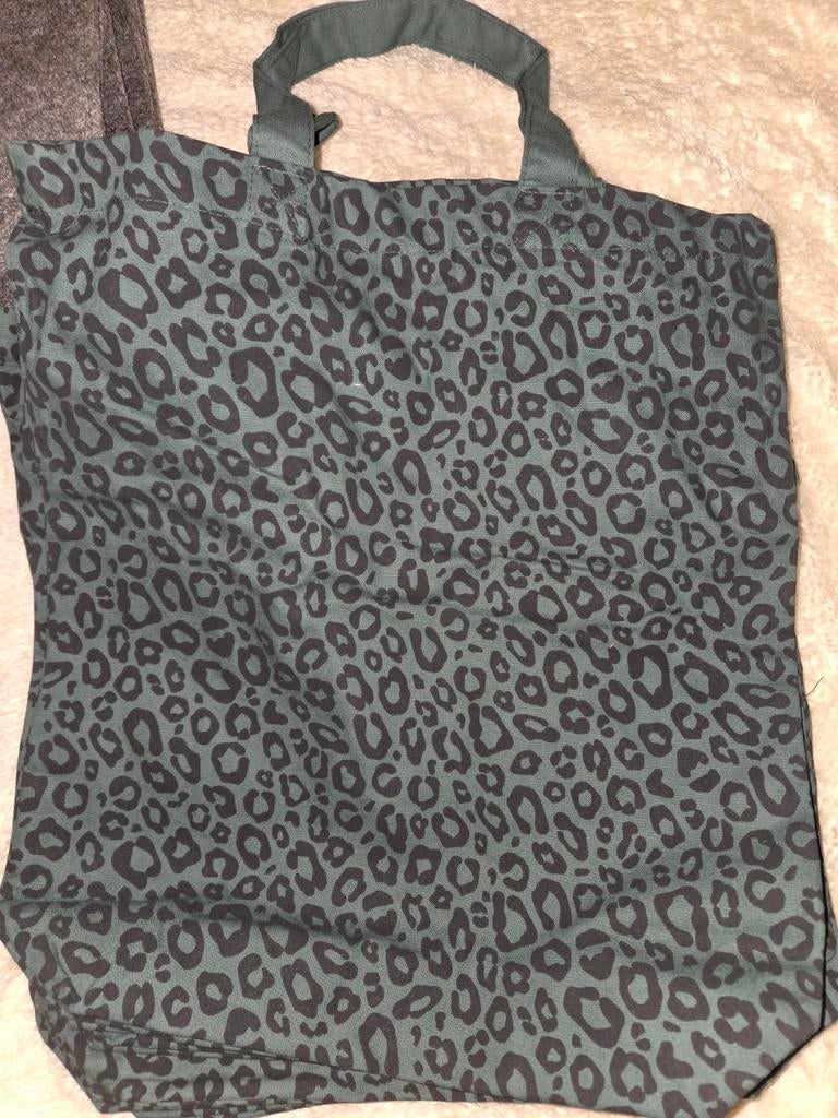 Panterprint Tas, Ophalen of Verzenden, Gebruikt, Groen, Shopper