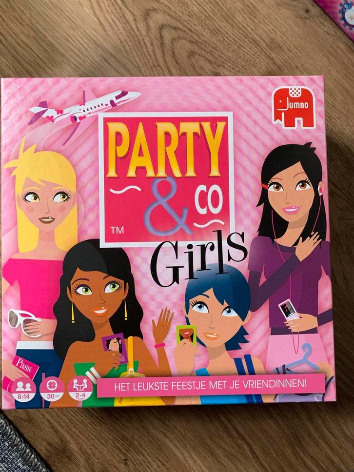 Party & Co Girls Bordspel - Jumbo, Hobby en Vrije tijd, Gezelschapsspellen | Bordspellen, Zo goed als nieuw, Ophalen of Verzenden