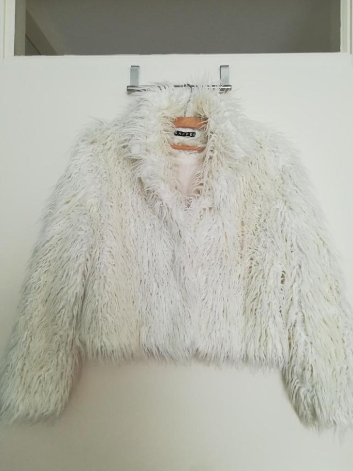 Jasje, Kleding | Dames, Jasjes, Kostuums en Pakken, Gedragen, Jasje, Maat 38/40 (M), Wit, Ophalen of Verzenden