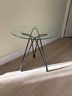 Kubikoff Diamond bijzettafel glas Mid Century design modern, Huis en Inrichting, Minder dan 55 cm, Rond, Minimalistisch, Mid Century Modern design