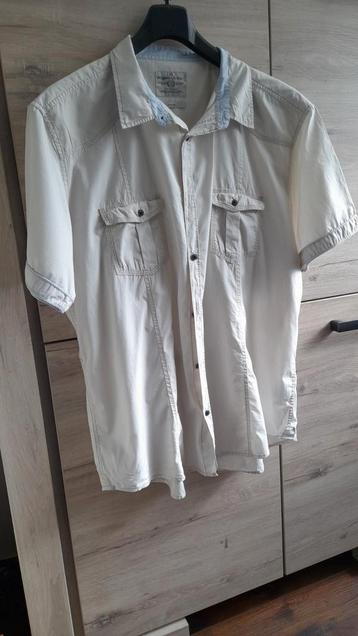 Mooi Katoenen Herenoverhemd, 3XL (Beige) beschikbaar voor biedingen