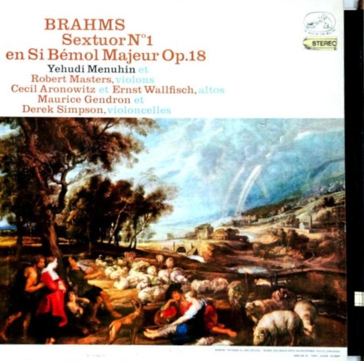 Brahms Sextet No. 1 Menuhin Maurice Gendron ED1, Cd's en Dvd's, Vinyl | Klassiek, Zo goed als nieuw, Romantiek, Kamermuziek, 12 inch