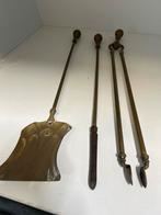 Vintage Haardstel - Schouwstel, Antiek en Kunst, Ophalen of Verzenden, Brons
