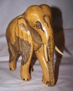 Heel mooi groot stenen beeld Olifant. 21x21cm. Nwst., Ophalen of Verzenden