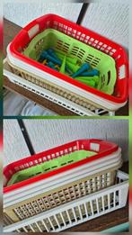 Verschillende opbergmandjes 9 stuks als nieuw, Ophalen of Verzenden, Zo goed als nieuw, Rechthoekig