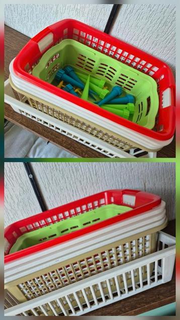  Verschillende opbergmandjes 9 stuks als nieuw beschikbaar voor biedingen