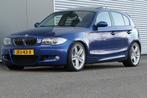 BMW 1-serie 130i Executive M-pakket 265pk Navi Schuifdak Spo, Auto's, Achterwielaandrijving, Gebruikt, Blauw, Leder en Stof