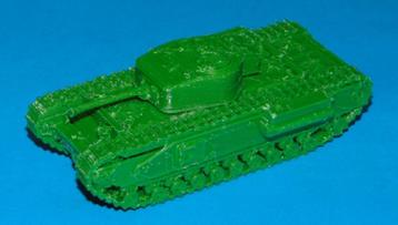 Britse Churchill tank - 3D-print in diverse schalen beschikbaar voor biedingen