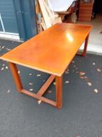 Eettafel met vier stoelen en bijbehorende salontafel te koop, Ophalen, Gebruikt, Rustiek, 50 tot 100 cm