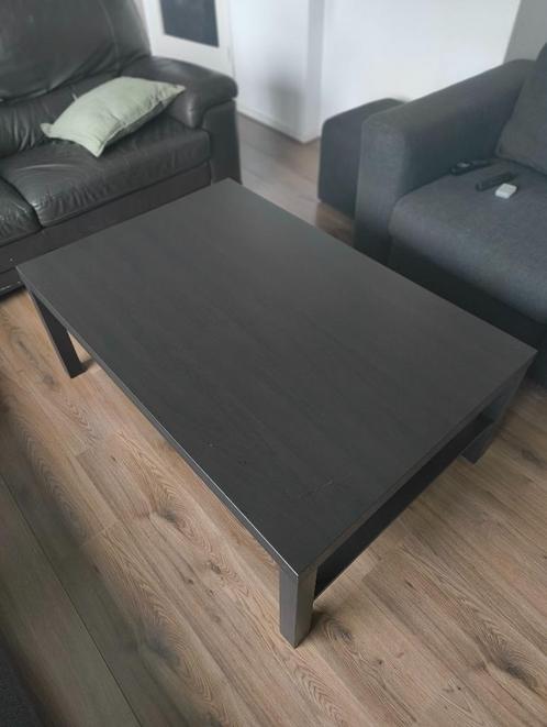 IKEA lack salontafel + bijzettafel zwartbruin, Huis en Inrichting, Tafels | Salontafels, Gebruikt, Minder dan 50 cm, 50 tot 100 cm
