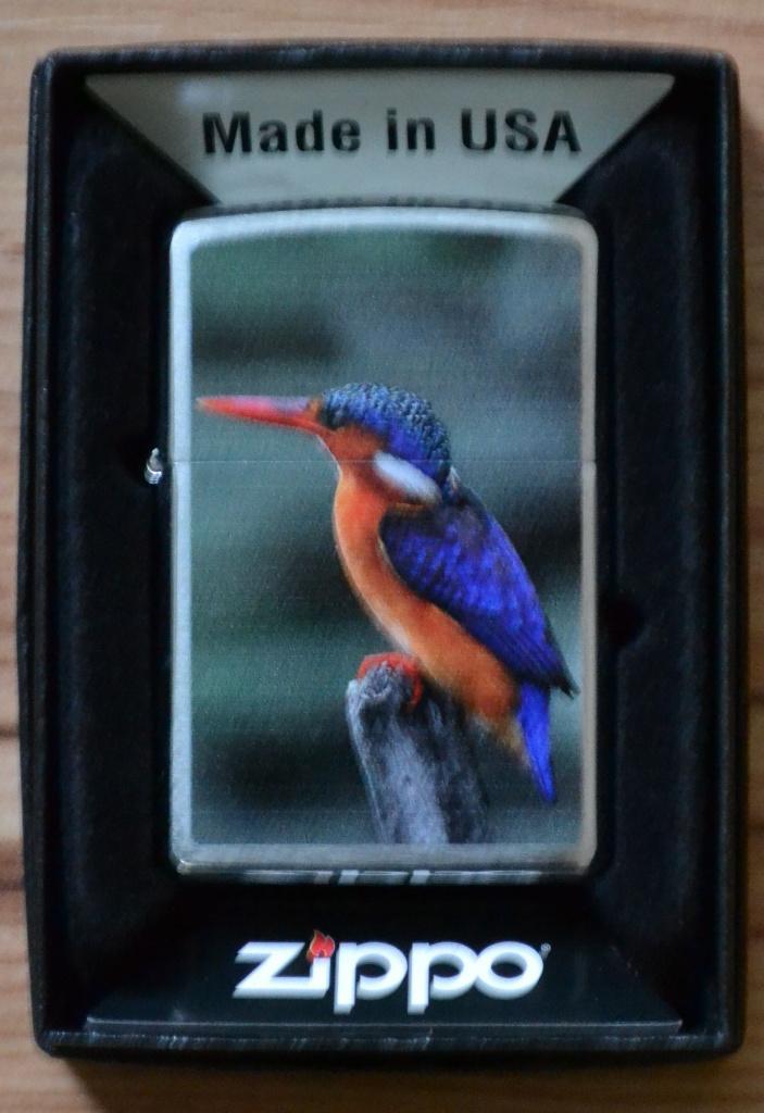zippo kingfisher ijsvogel chrome prototype, Verzamelen, Rookartikelen, Aanstekers en Luciferdoosjes, Nieuw, Aansteker, Ophalen