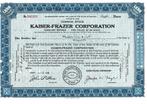 Kaiser Frazer Corporation stock oct. 1945 (KA45b), Ophalen of Verzenden, Zo goed als nieuw, Auto's