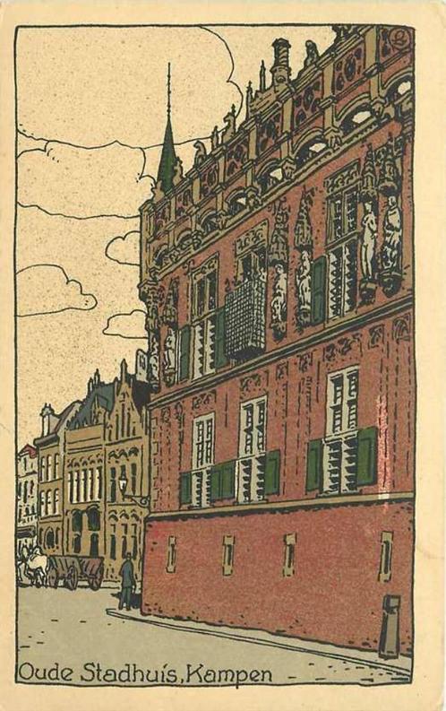 (377-524-027) Kampen Oude Stadhuis, Verzamelen, Ansichtkaarten | Nederland, Overijssel, Verzenden