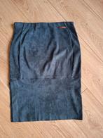 Moscow blauw suedine rok maat M, Ophalen of Verzenden, Gedragen, Maat 38/40 (M), Blauw