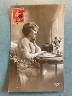 Dame aan de schrijftafel, Gelopen, Overige thema's, Ophalen of Verzenden, Voor 1920
