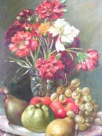 Hollandse School - Bloemstilleven - olie op doek, Antiek en Kunst, Ophalen of Verzenden