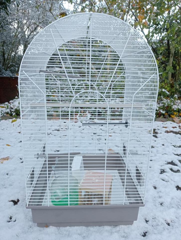 Vogelkooien, Dieren en Toebehoren, Vogels | Hokken en Kooien, Zo goed als nieuw, Vogelkooi, Metaal, Ophalen