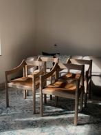 Carimate stoelen vico magistretti cassina, Huis en Inrichting, Ophalen of Verzenden, Zo goed als nieuw, Bruin, Vier