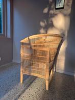 Malawi Stoel - Naturel - Gebruikt, Huis en Inrichting, Ophalen, Gebruikt, Minder dan 75 cm, Riet of Rotan