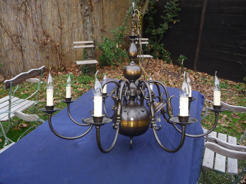 bolkroon/vlaamse luchter antiek/, Antiek en Kunst, Ophalen of Verzenden