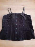 Donkerbruine korset top mt38, Maat 38/40 (M), Bruin, Ophalen of Verzenden, Zo goed als nieuw