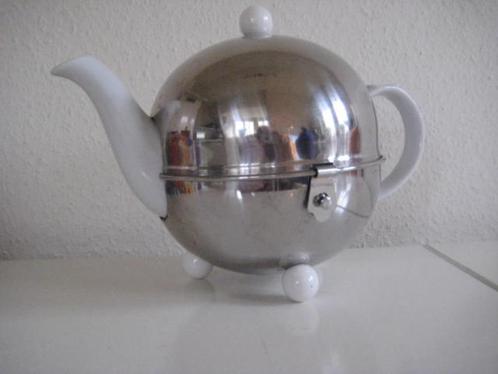 Warmhoud theepot Thermothé INOX 18/8 metalen mantel ZGAN, Huis en Inrichting, Keuken | Keukenbenodigdheden, Zo goed als nieuw