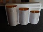 3 LED kaarsen , nieuw, Overige materialen, Wit, Nieuw, Ophalen of Verzenden