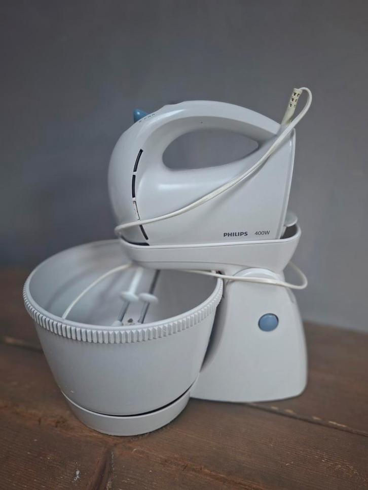 Philips Mixer HR 1565 - Keukenmachine, Witgoed en Apparatuur, Keukenmixers, Gebruikt, 1 tot 2 liter, 3 snelheden of meer, Vaatwasserbestendig