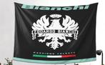 BIANCHI BANNER EEN GROTE 95X73 MET BEVESTIGGINGS SYSTEEM, Ophalen of Verzenden, Nieuw