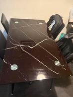 Eettafel, Huis en Inrichting, Tafels | Eettafels, Ophalen, Vier personen, Rechthoekig, Glas