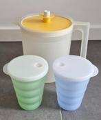 Tupperware servies schenkkan, sapkan met twee bekers, Ophalen, Overige materialen, Gebruikt, Overige typen