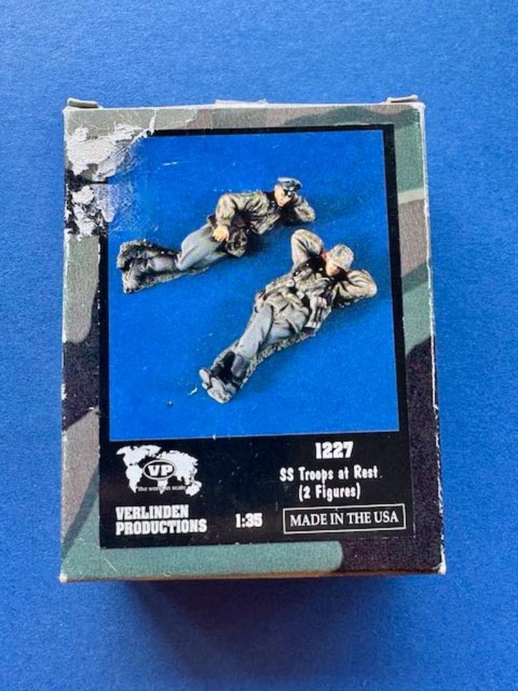Verlinden	1227	SS Troops at Rest	1/35, Hobby en Vrije tijd, Modelbouw | Figuren en Diorama's, Nieuw, Groter dan 1:35, Ophalen of Verzenden