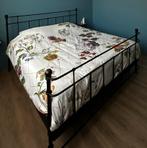 Antiek metalen (gietijzer) bedframe met lattenbodems, Antiek en Kunst, Antiek | Meubels | Bedden, Ophalen