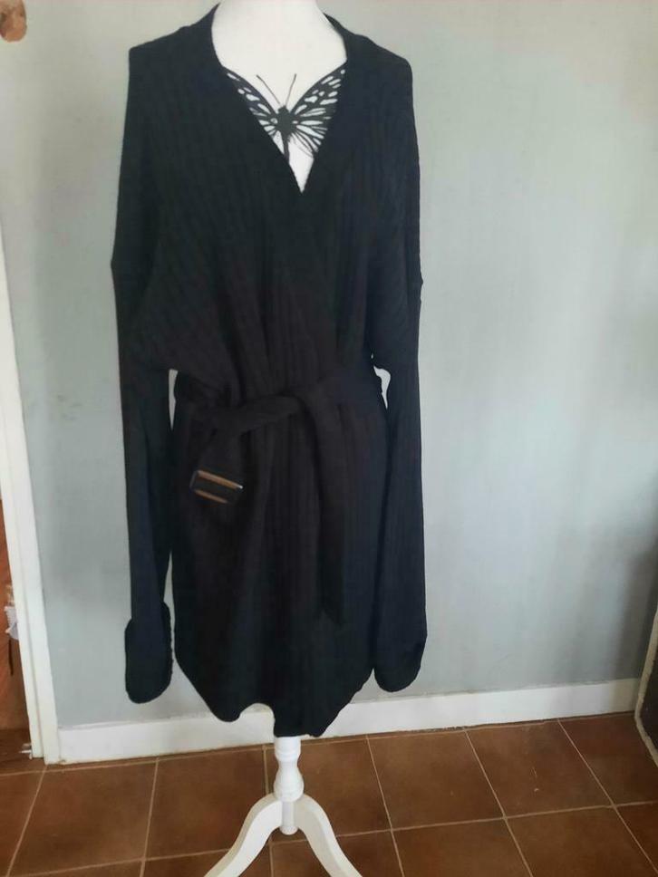 Missguided Plus vest, zwart, maat 22/24, 50/52, nieuw, Kleding | Dames, Grote Maten, Nieuw, Trui of Vest, Zwart, Ophalen of Verzenden