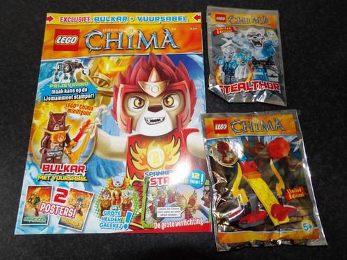 nieuw Lego Chima tijdschrift + 2x bouwset Stealthor + Fire, Kinderen en Baby's, Speelgoed | Duplo en Lego, Nieuw, Lego, Complete set