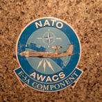 Vintage sticker Nato AWACS E-3A component vliegtuig, Ophalen of Verzenden, Zo goed als nieuw